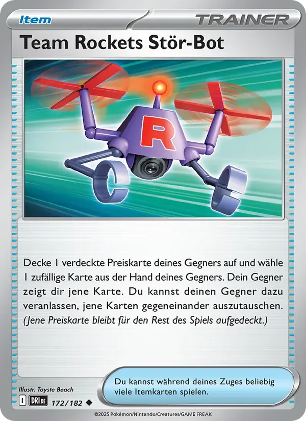 Team Rockets Stör-Bot — Ewige Rivalen 172 German Pokémon card