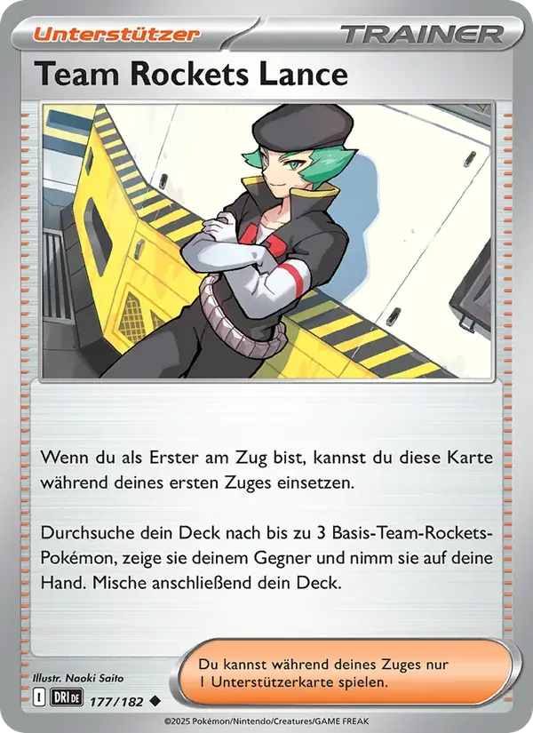 Team Rockets Lance — Ewige Rivalen 177 German Pokémon card