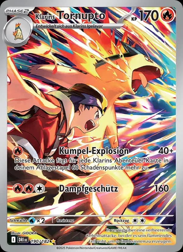 Klarins Tornupto — Ewige Rivalen 190 German Pokémon card