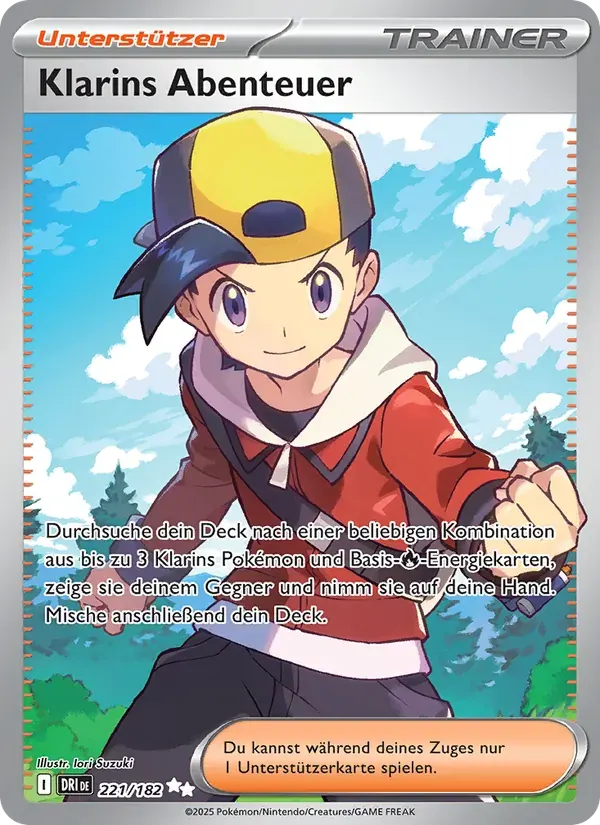 Klarins Abenteuer — Ewige Rivalen 221 German Pokémon card