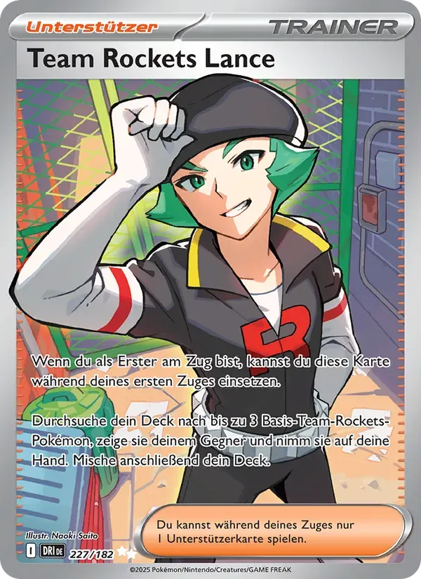 Team Rockets Lance — Ewige Rivalen 227 German Pokémon card
