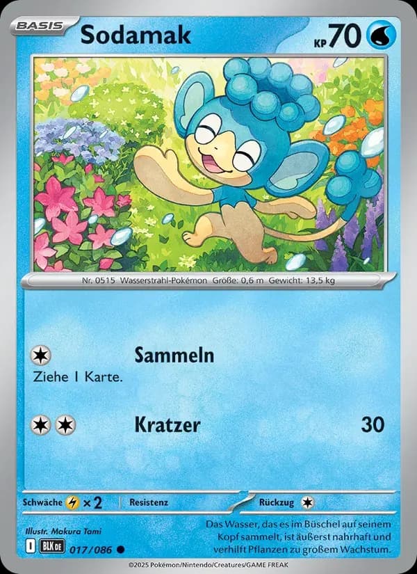 Sodamak — Schwarze Blitze 17 German Pokémon card