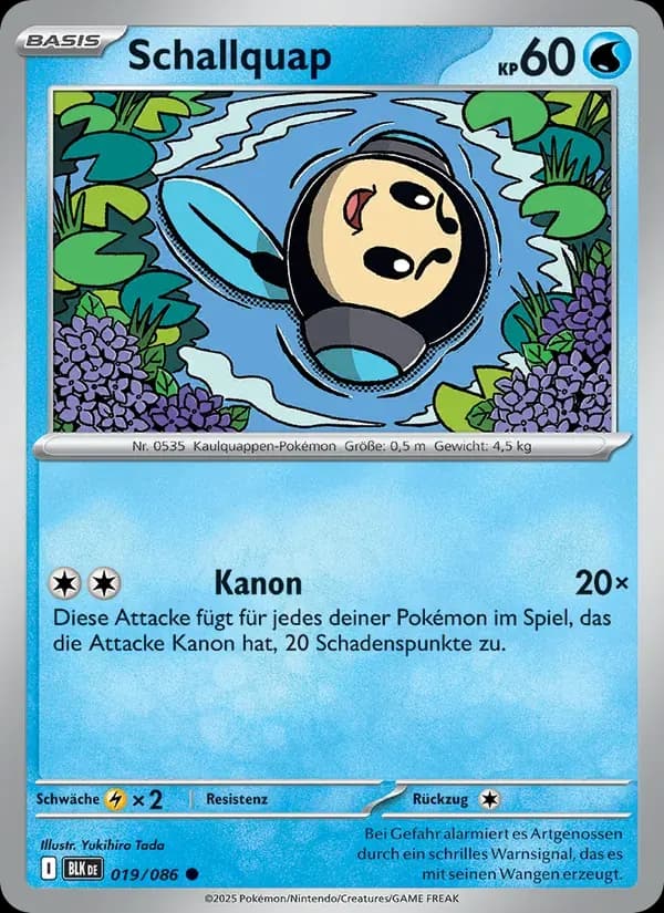 Schallquap — Schwarze Blitze 19 German Pokémon card