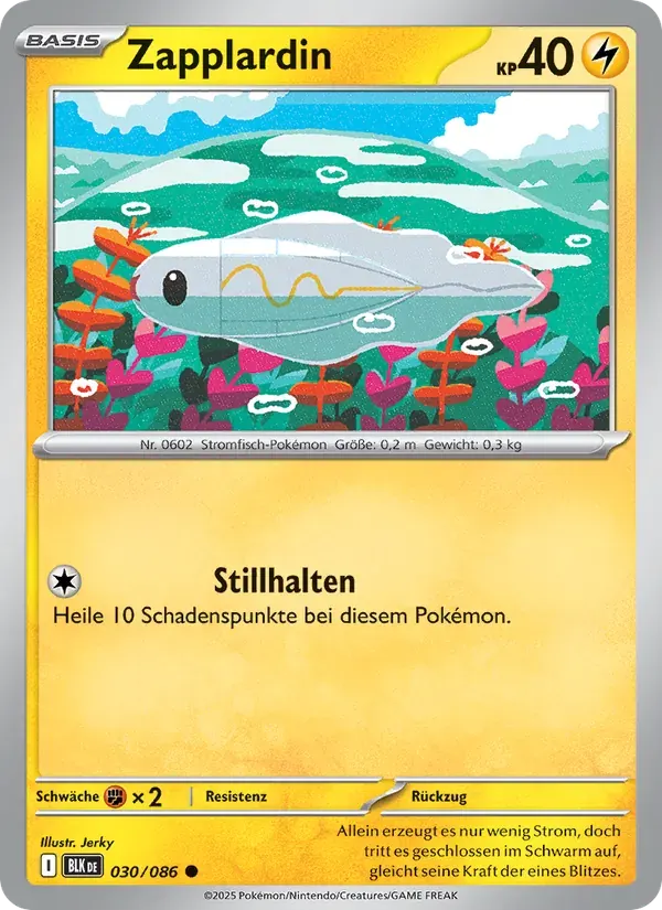 Zapplardin — Schwarze Blitze 30 German Pokémon card