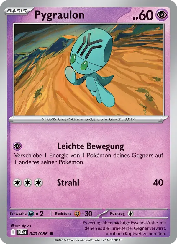 Pygraulon — Schwarze Blitze 40 German Pokémon card