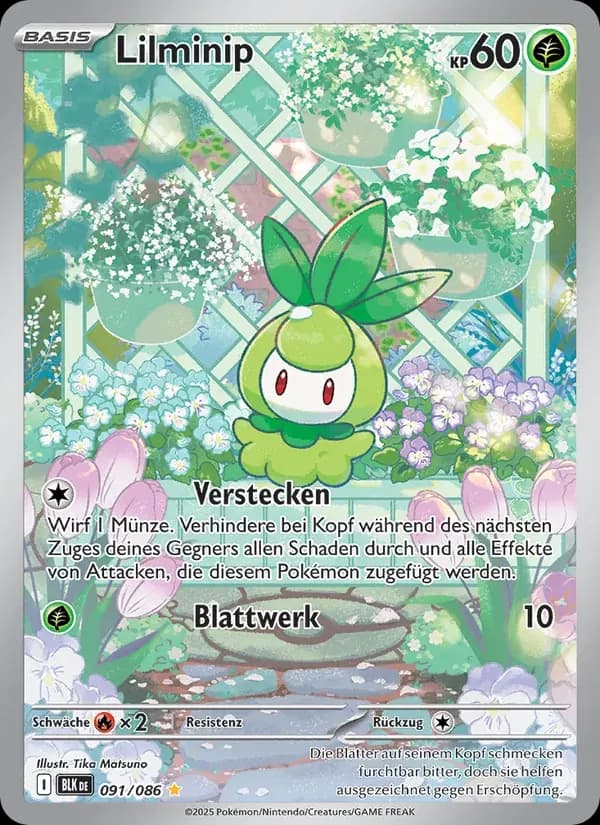 Lilminip — Schwarze Blitze 91 German Pokémon card