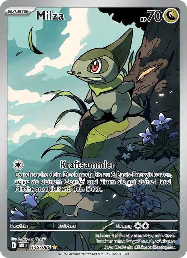 Milza — Schwarze Blitze 145 German Pokémon card