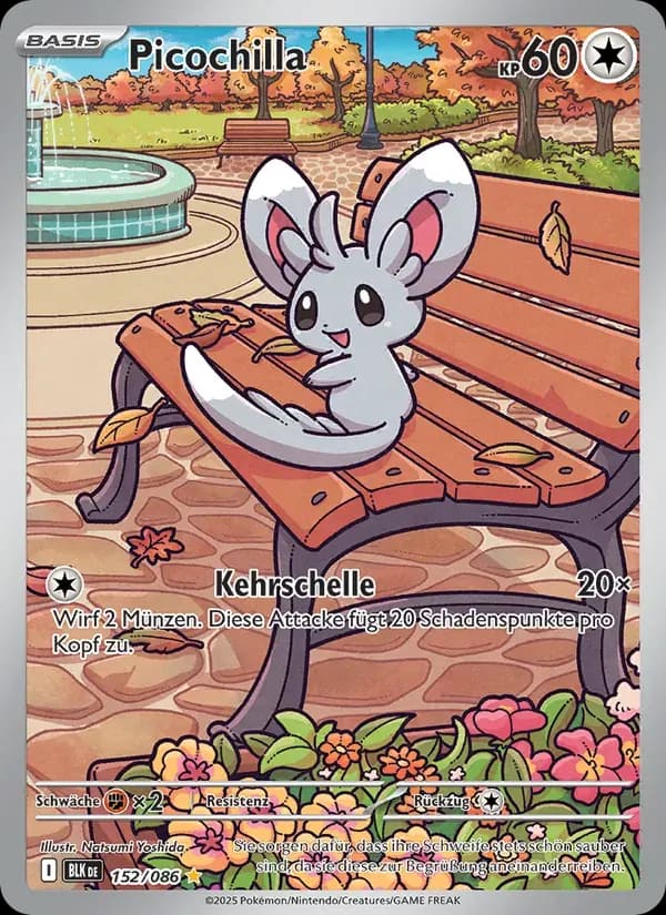Picochilla — Schwarze Blitze 152 German Pokémon card