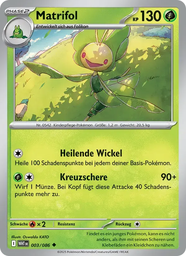 Matrifol — Weiße Flammen 3 German Pokémon card