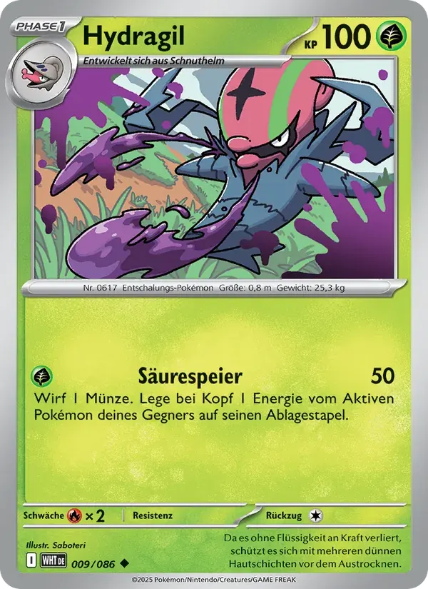 Hydragil — Weiße Flammen 9 German Pokémon card