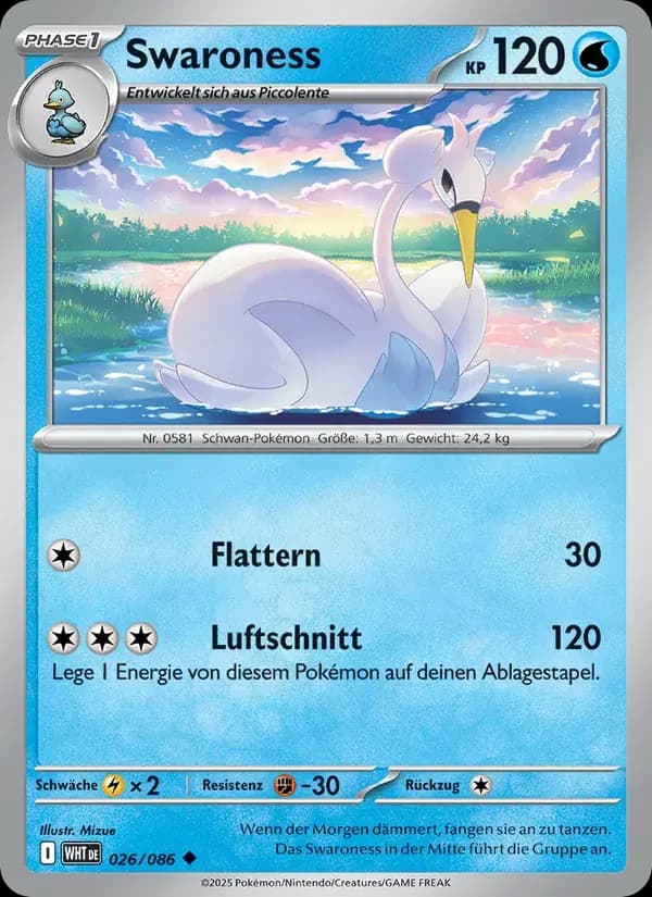 Swaroness — Weiße Flammen 26 German Pokémon card