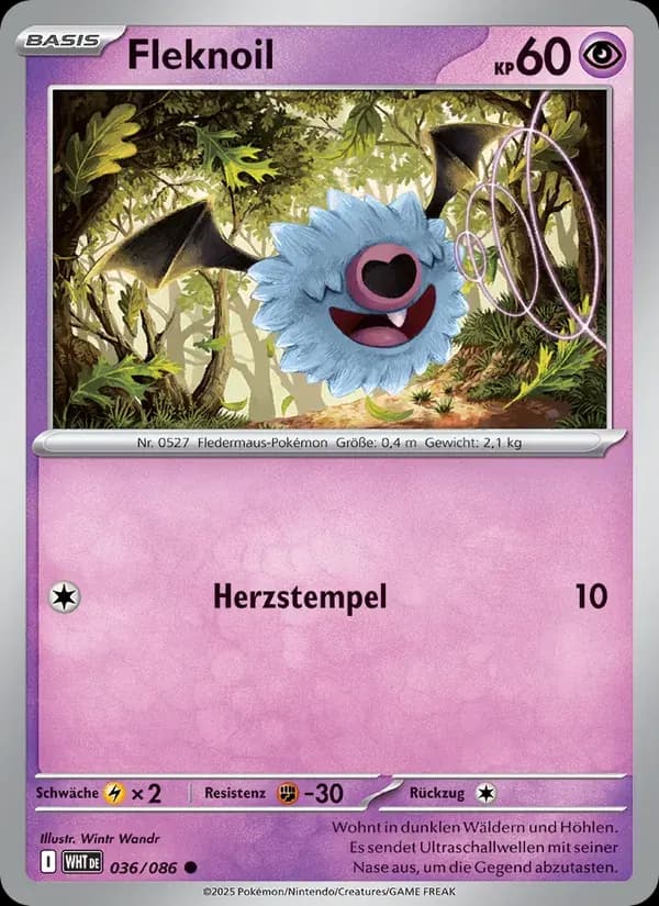 Fleknoil — Weiße Flammen 36 German Pokémon card