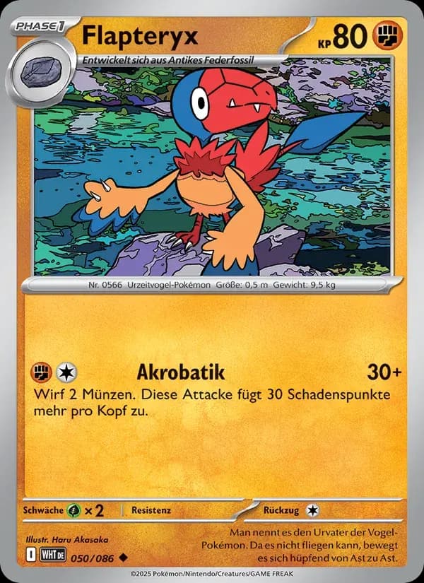 Flapteryx — Weiße Flammen 50 German Pokémon card