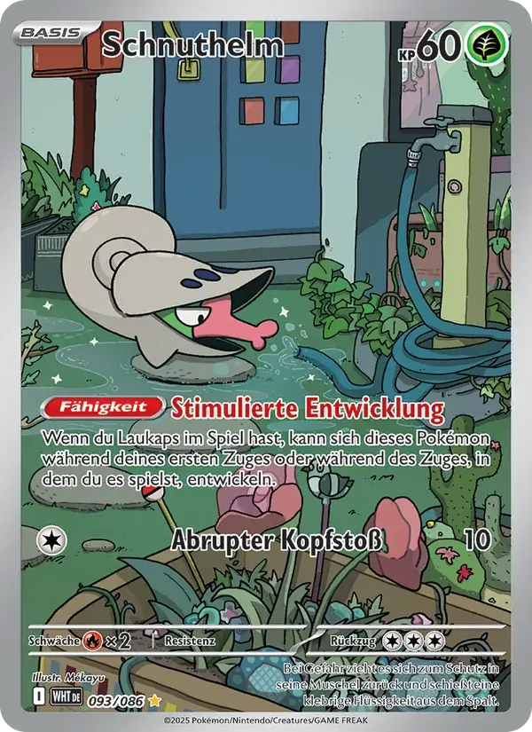 Schnuthelm — Weiße Flammen 93 German Pokémon card