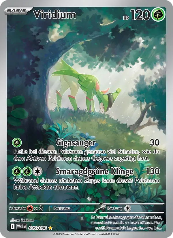 Viridium — Weiße Flammen 95 German Pokémon card