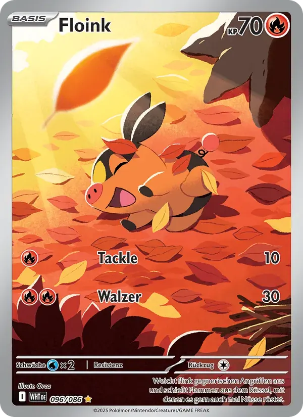 Floink — Weiße Flammen 96 German Pokémon card