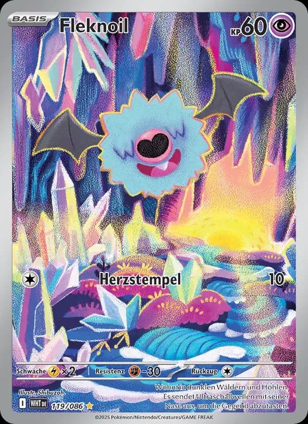 Fleknoil — Weiße Flammen 119 German Pokémon card