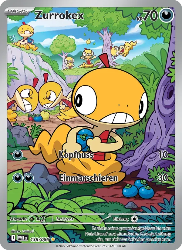 Zurrokex — Weiße Flammen 138 German Pokémon card