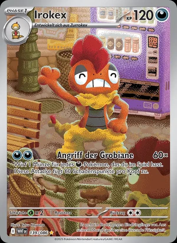 Irokex — Weiße Flammen 139 German Pokémon card