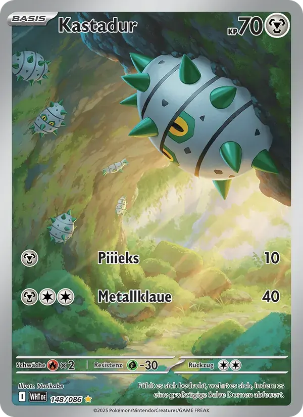 Kastadur — Weiße Flammen 148 German Pokémon card
