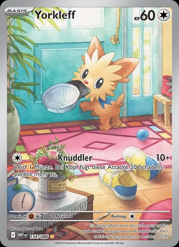 Yorkleff — Weiße Flammen 154 German Pokémon card