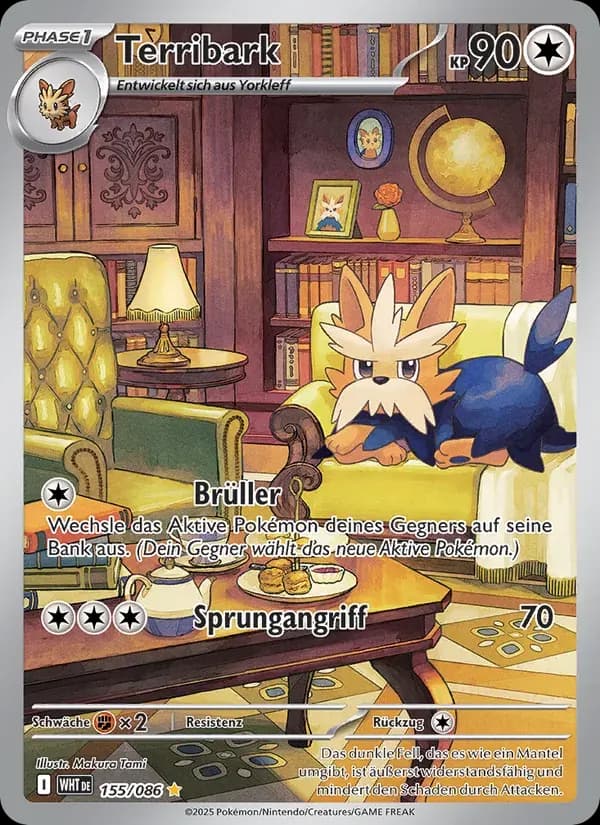 Terribark — Weiße Flammen 155 German Pokémon card