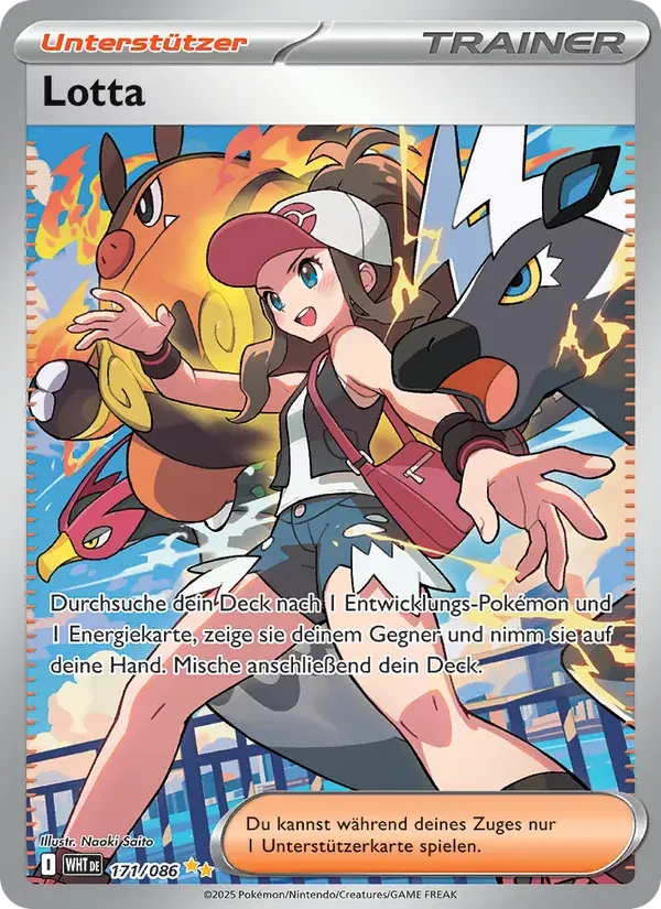 Lotta — Weiße Flammen 171 German Pokémon card