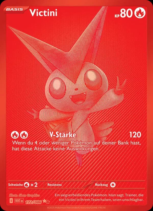 Victini — Weiße Flammen 172 German Pokémon card