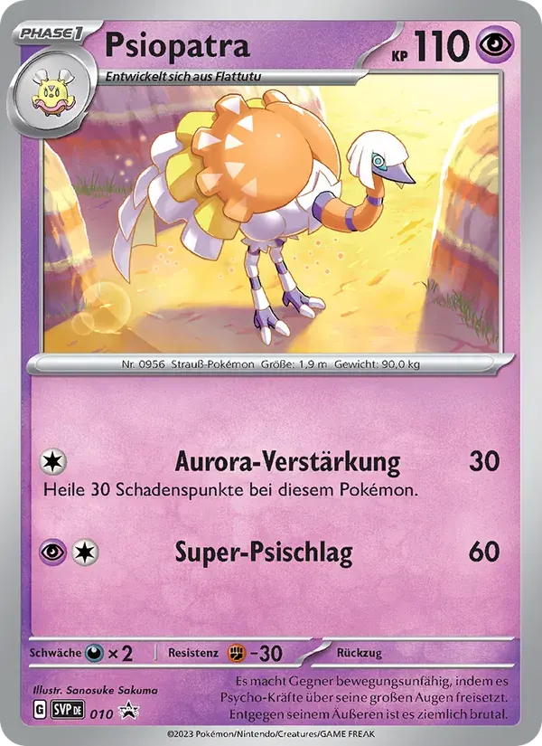 Psiopatra — SVP Black Star Promos 10 German Pokémon card
