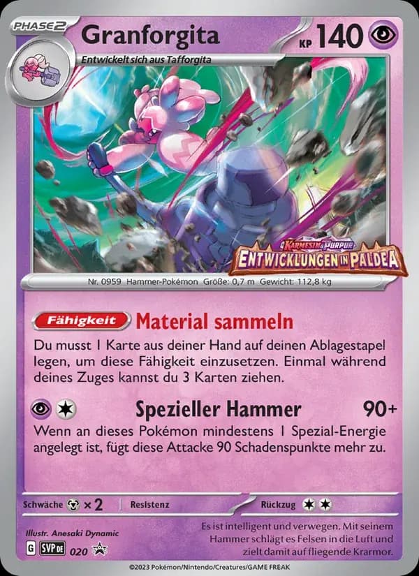 Granforgita — SVP Black Star Promos 20 German Pokémon card