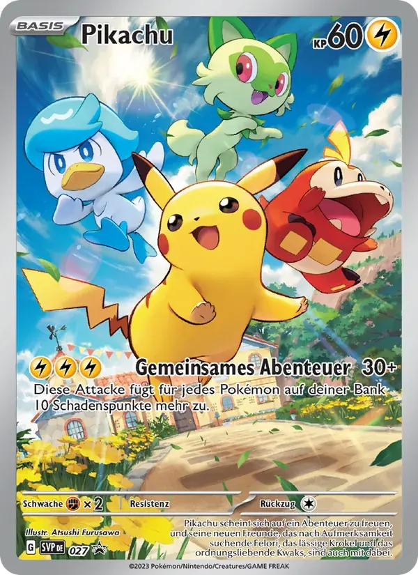 Pikachu — SVP Black Star Promos 27 German Pokémon card