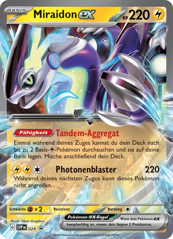 Miraidon-ex — SVP Black Star Promos 28 German Pokémon card
