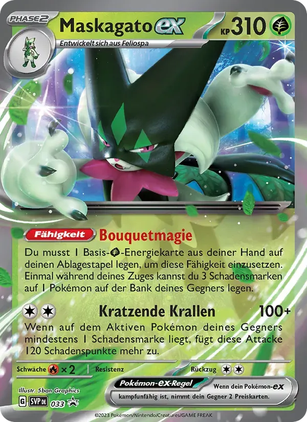 Maskagato-ex — SVP Black Star Promos 33 German Pokémon card
