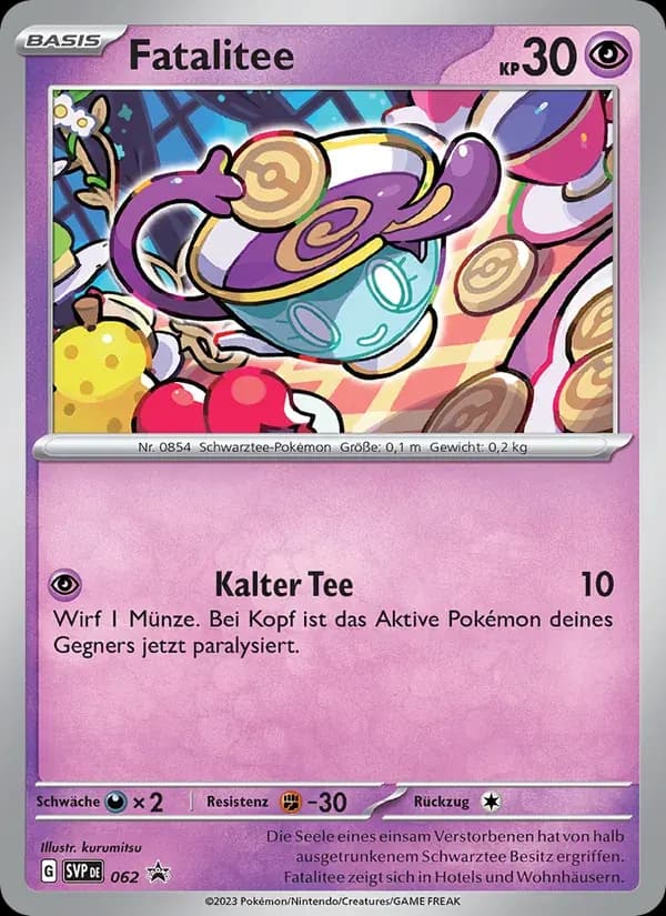 Fatalitee — SVP Black Star Promos 62 German Pokémon card
