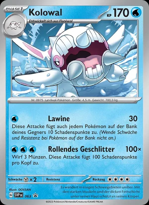 Kolowal — SVP Black Star Promos 63 German Pokémon card