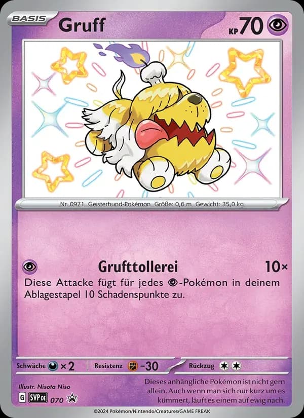 Gruff — SVP Black Star Promos 70 German Pokémon card
