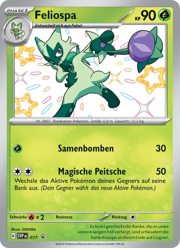 Feliospa — SVP Black Star Promos 77 German Pokémon card