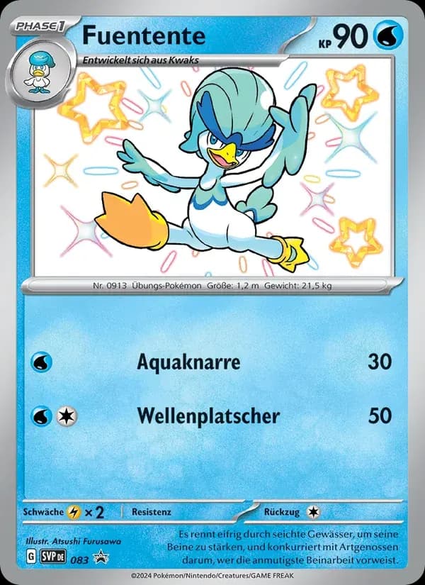 Fuentente — SVP Black Star Promos 83 German Pokémon card