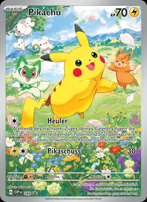 Pikachu — SVP Black Star Promos 88 German Pokémon card
