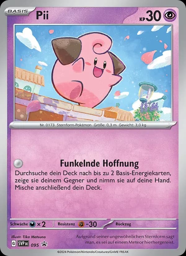 Pii — SVP Black Star Promos 95 German Pokémon card