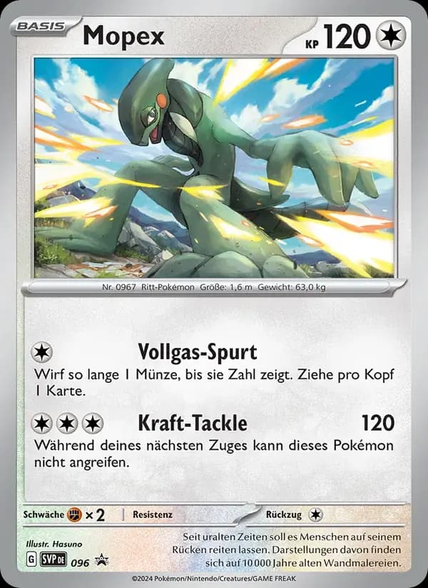 Mopex — SVP Black Star Promos 96 German Pokémon card