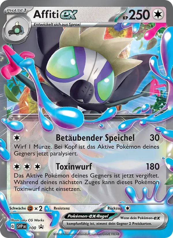 Affiti-ex — SVP Black Star Promos 100 German Pokémon card