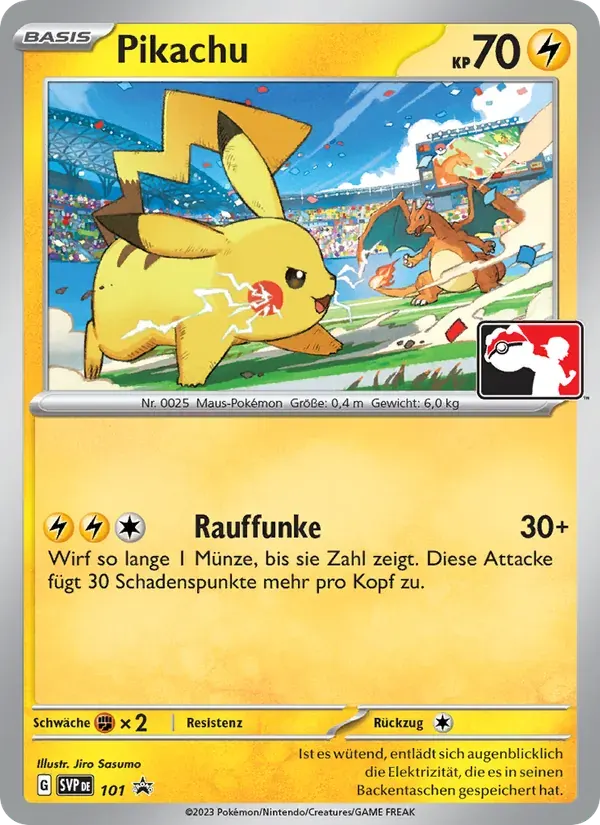 Pikachu — SVP Black Star Promos 101 German Pokémon card