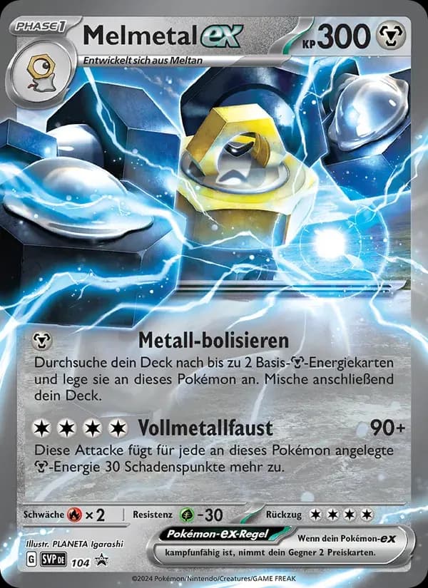Melmetal-ex — SVP Black Star Promos 104 German Pokémon card
