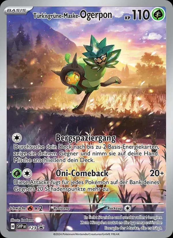 Türkisgrüne-Maske-Ogerpon — SVP Black Star Promos 123 German Pokémon card