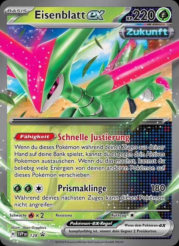 Eisenblatt-ex — SVP Black Star Promos 128 German Pokémon card