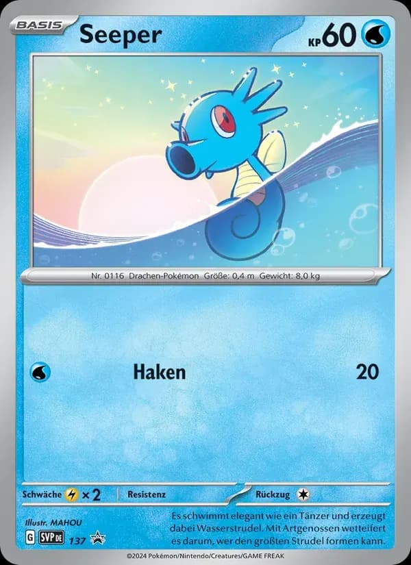 Seeper — SVP Black Star Promos 137 German Pokémon card