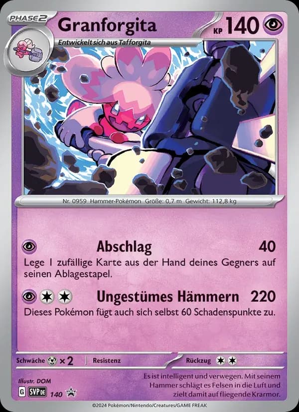 Granforgita — SVP Black Star Promos 140 German Pokémon card