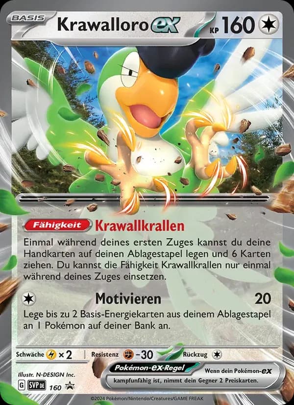 Krawalloro-ex — SVP Black Star Promos 160 German Pokémon card