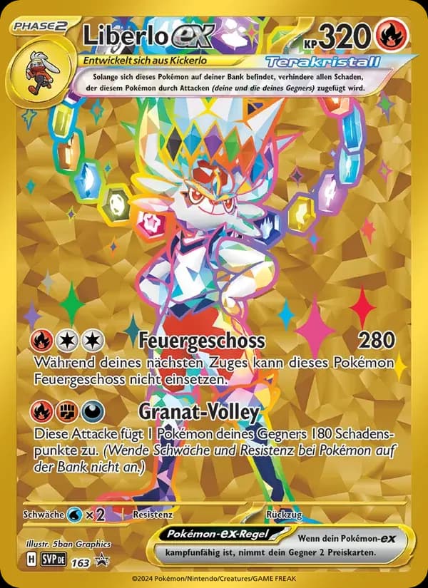Liberlo-ex — SVP Black Star Promos 163 German Pokémon card
